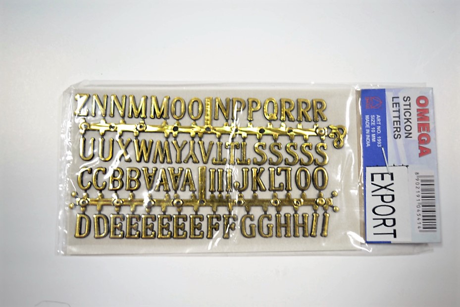 Omega Stick On Letter 15 mm